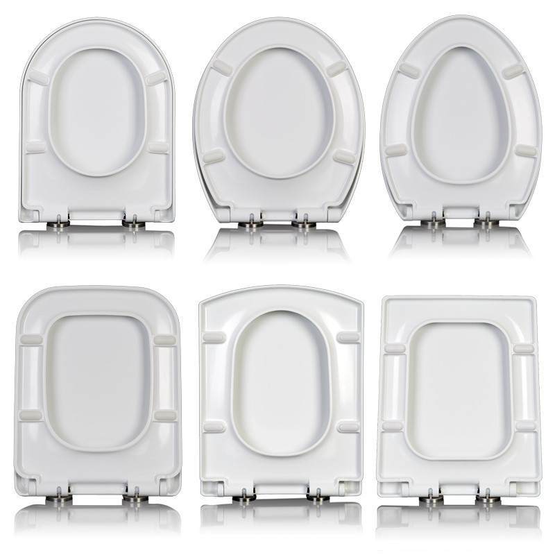 加厚脲醛马桶盖通用家用坐便器盖老式方形大U型V型抽水厕所板座圈