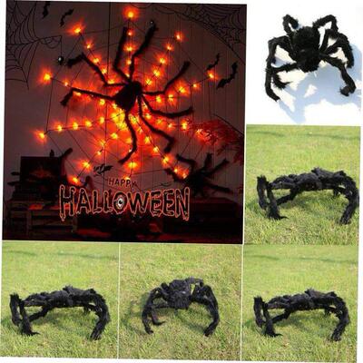 Black Spider Halloween Decoration Haunted House Prop Indoor