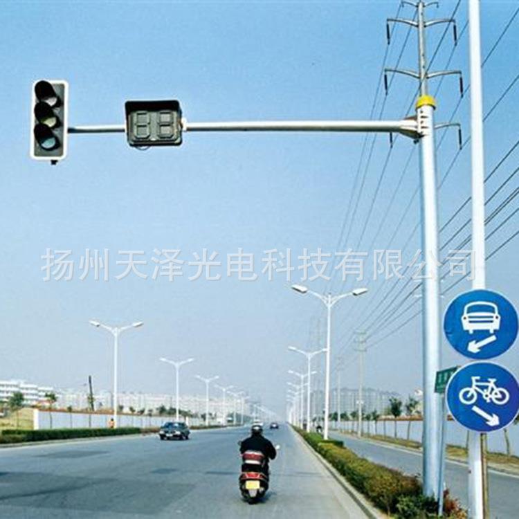 厂商供货交通信号灯八角监控杆信号灯杆交通指示灯监控立杆