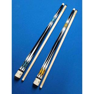 花式水标16九/台双节枫木八球杆1大头黑台球2球杆美式球杆