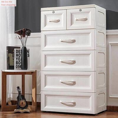 Thickened large plastic drawer type storage cabinet shoe cab