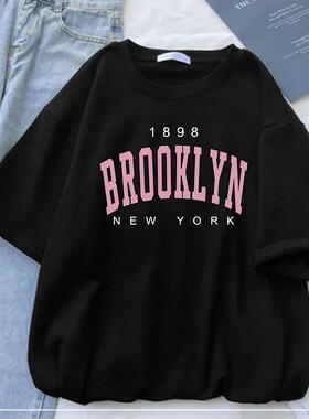 Los Angeles Fashion Men T-shirts USA Letter Print Short Slee
