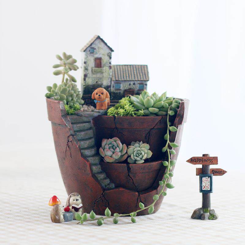 南院传芳 空中花园创意多肉花盆 北欧装饰绿植微景观办公室