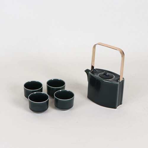 新中式样板间客厅禅意茶具茶室茶壶茶杯陶瓷套装组合茶几装饰摆件