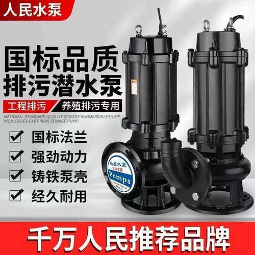 污水API泵潜5水排污泵380V抽3粪泥浆1.无堵塞2.2kw2寸kw4kw7.5k三