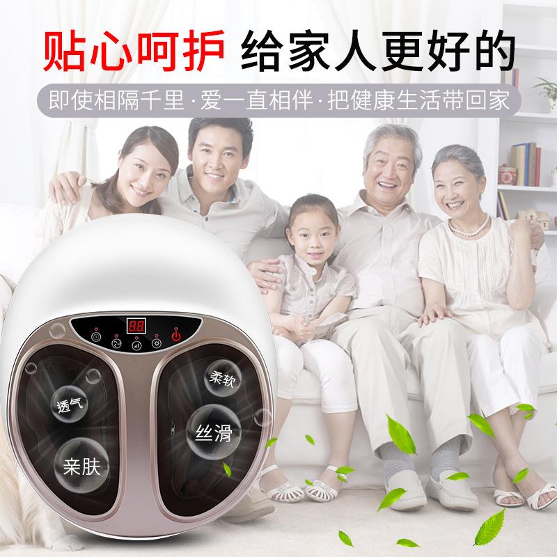 新款直销足疗机电动脚部按摩仪自动家用揉捏足底按摩器暖脚按摩器