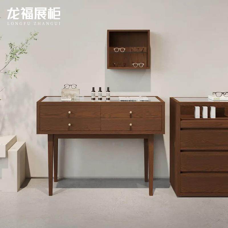 新中式珠宝展示柜玉器首饰玻璃展柜精品货架陈列柜中岛台壁柜