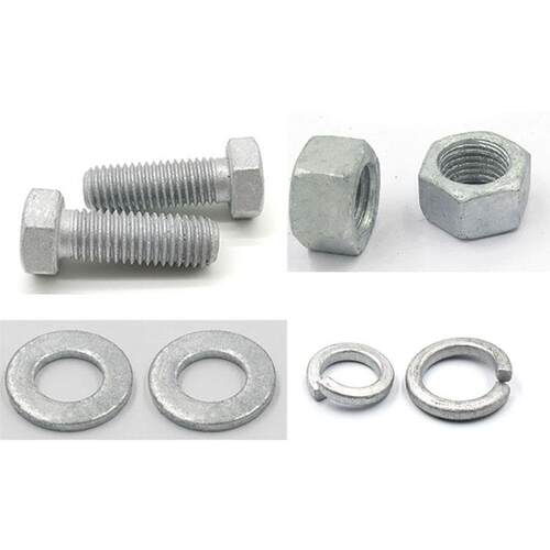 热镀锌螺栓 热浸锌 8.8级高强度螺丝 M18 M20 M24 GB5782 GB5783