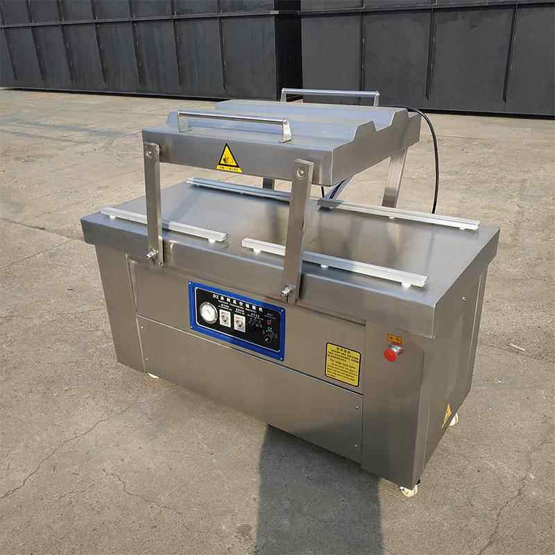 商用牛肉真空包装机600型双室真空封口机预制菜熟食抽真空机