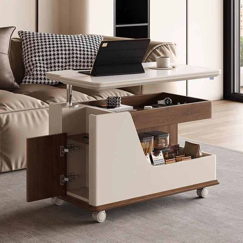 实木中古风可移动沙发边几带轮推车茶几小户型客厅升降高档家用,住宅家具,家用茶台/茶桌,淘宝优惠券,粉丝福利购,淘宝优惠卷