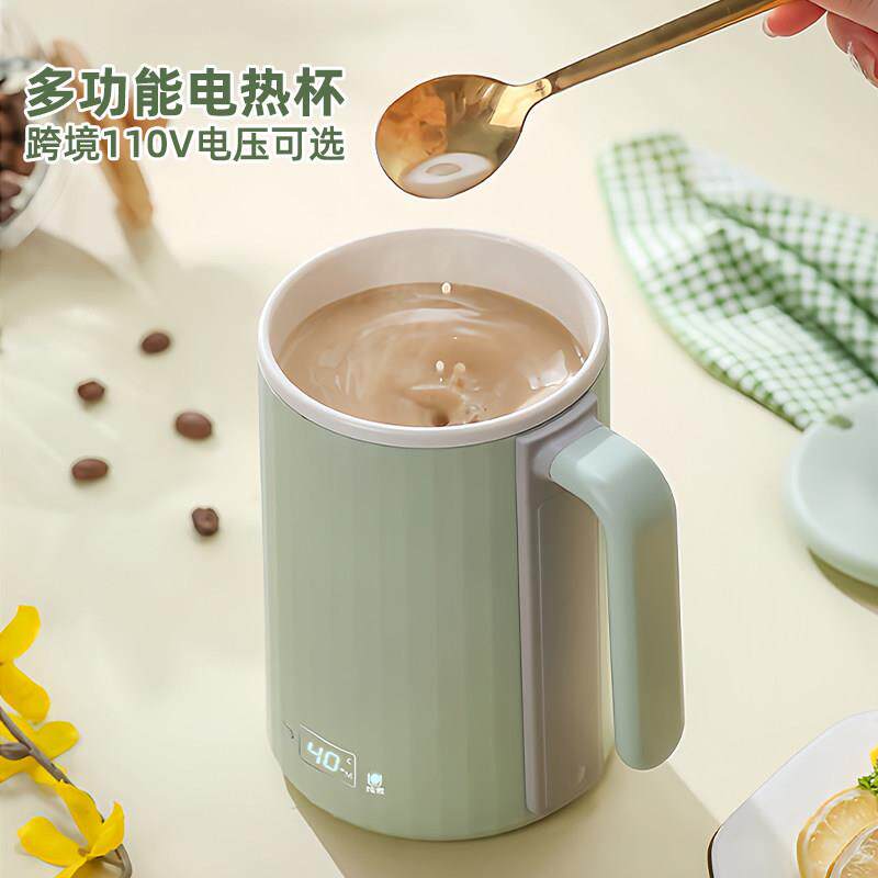 多功能养生杯110V跨境电热烧水杯电炖杯家用煮茶器办公室煮粥杯子
