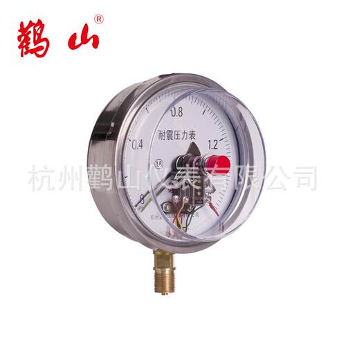 耐震电接点压力表YNXC150 弹簧管电接点压力表径向 充油 鹳山