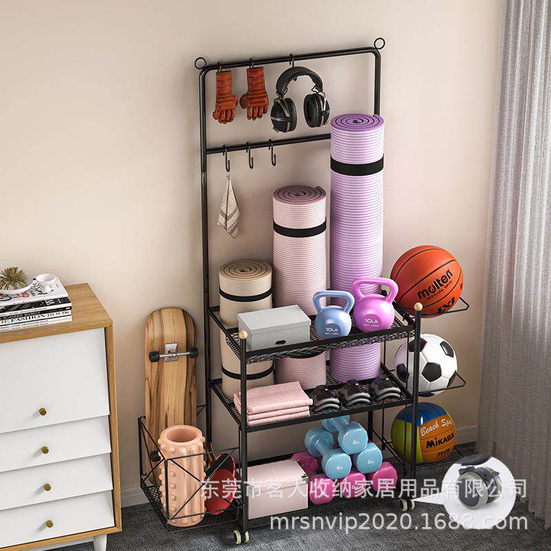 新瑜款体用器材架家庭健品身伽收纳架MR1490育棒球棒哑铃泡沫轴整