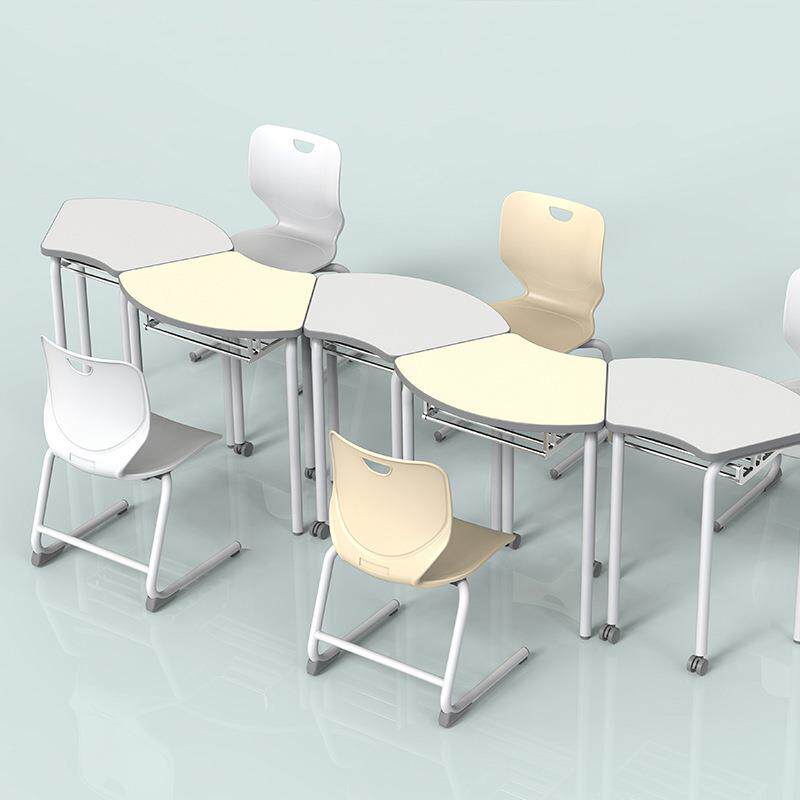 团体活移动课桌椅套变多功能动齐全课桌中装小学生可拼接多组合课