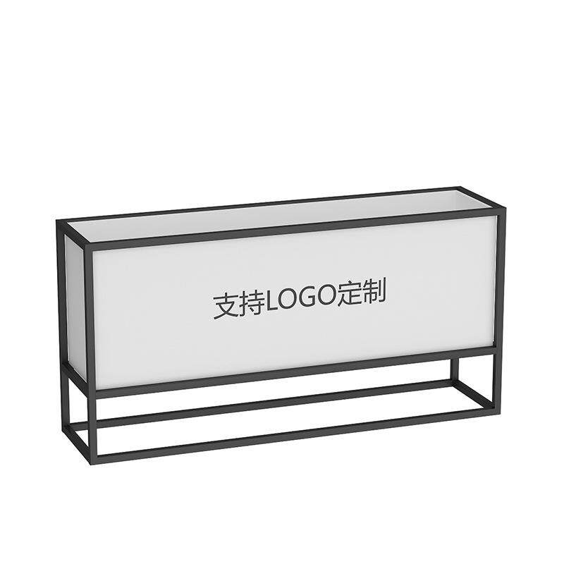 户外铁艺花箱长方形组合隔断花槽市政商业街绿植围栏奶茶外摆花架