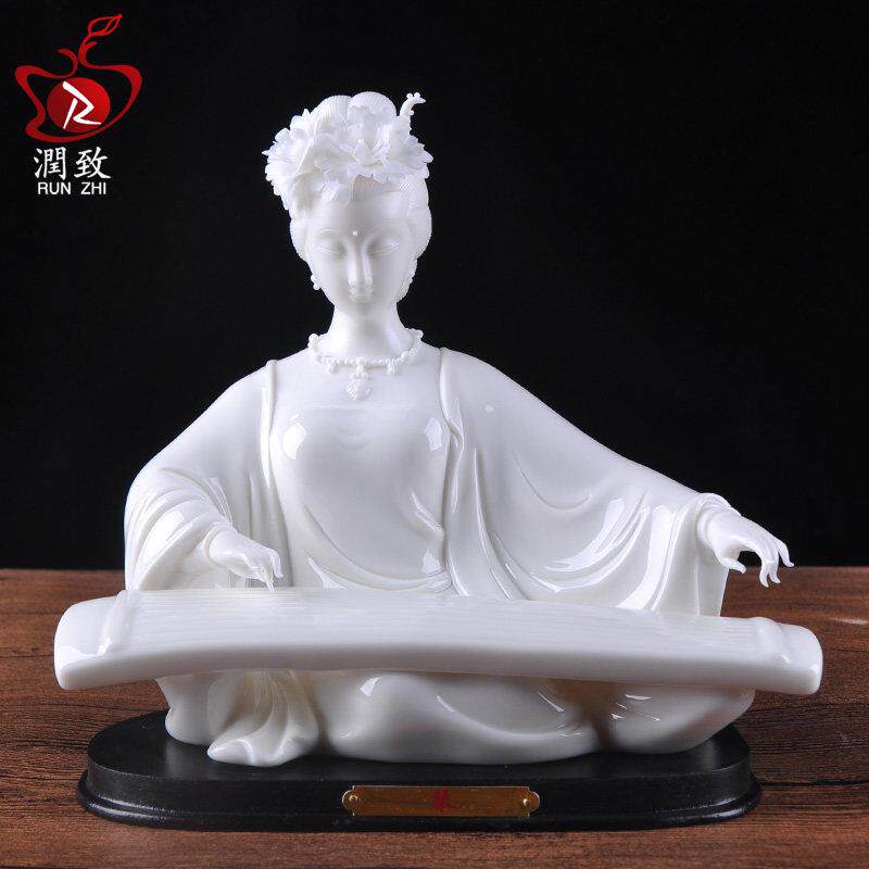 陶瓷仕女人物琴棋书画客厅装饰中式古典古风摆件家居饰品新房摆设