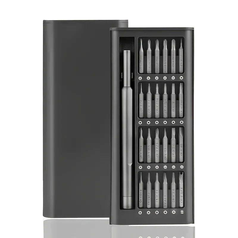 Magnetic Screwdriver Set 25 In 1 Kit Bits Precision Electron - 实物图