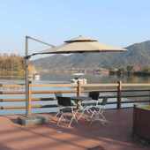 罗马伞户外庭院遮阳伞大号露台别墅休闲伞室外摆摊太阳伞商用