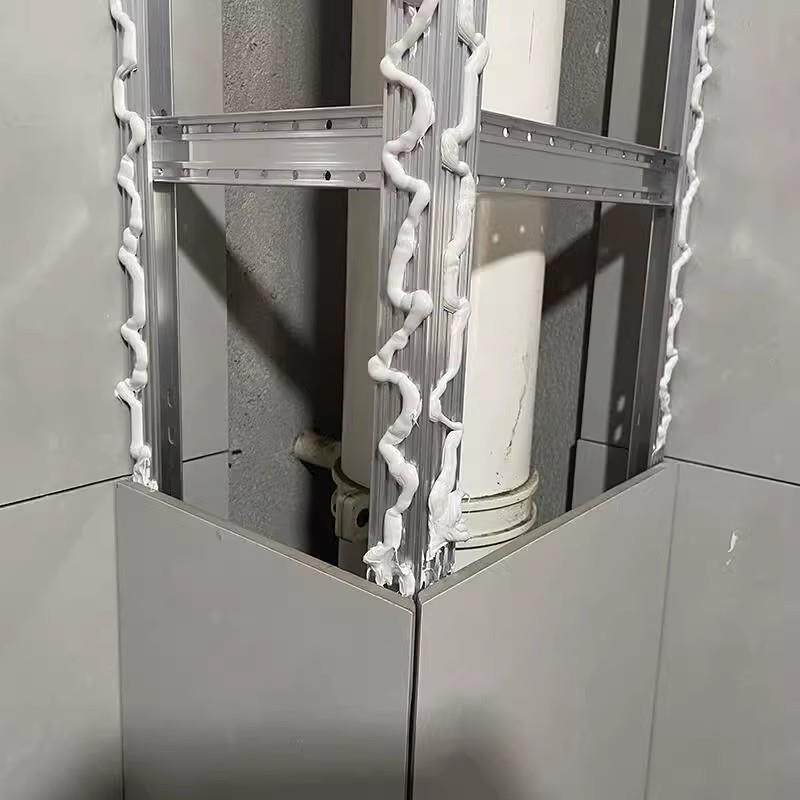 浴室下水管道瓷砖管道包裹支架无形管道包裹架管道材料阻塞装饰管