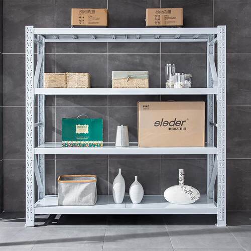 仓储置物架储藏室钢制阳台靠墙铁架仓储承重商用落地杂物间仓直销