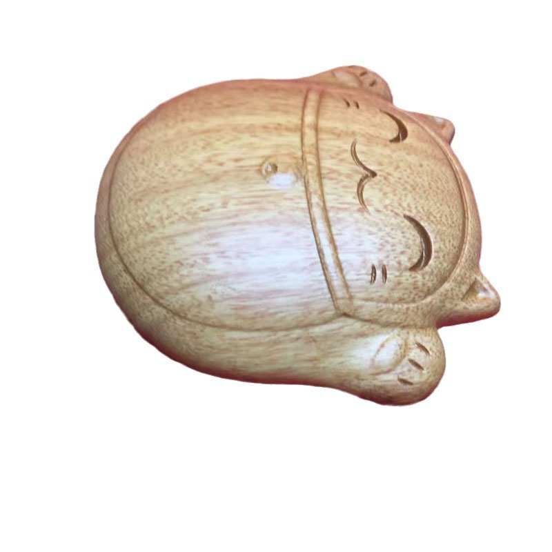 梳子气垫猫经络招财家用女友朋友礼实用可爱迷你黄杨木便携送按摩