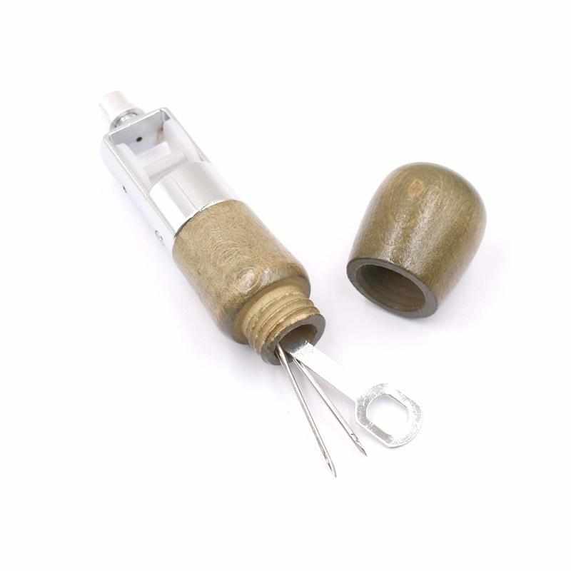 DIY皮雕工具皮革缝纫器菱斩手缝机穿线器 修鞋制鞋缝纫穿针线工具