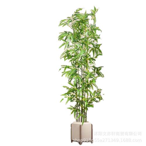 仿真竹子室内装饰假竹子隔断屏风挡墙造景室外装饰竹盆栽加密绿植