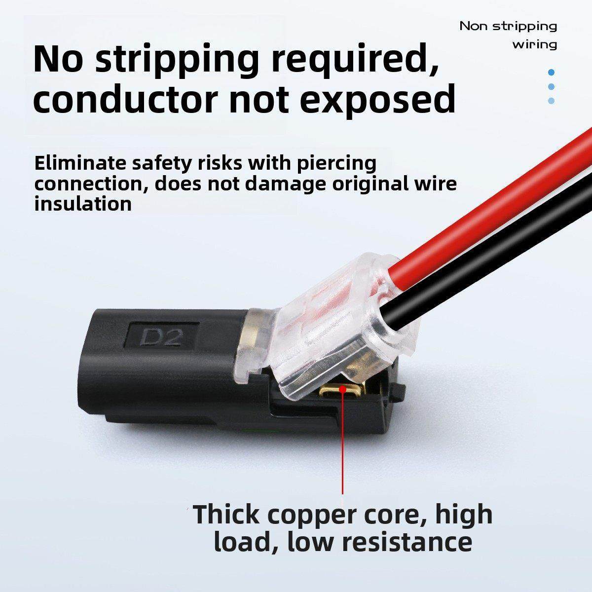 LED免焊接免剥线接线端子双线互插可拔型连接器电源导线D2对线T2,电子/电工,接线端子,淘宝优惠券,粉丝福利购,淘宝优惠卷