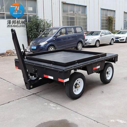 四轮拖车工程机械挂车发电机组牵引拖车 小型平板运输车 转运拖车