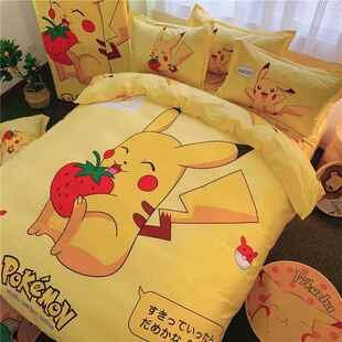 孩纯棉哆a梦四件套卡通男叮当套猫全啦棉儿童1.5三件学生床上 正品