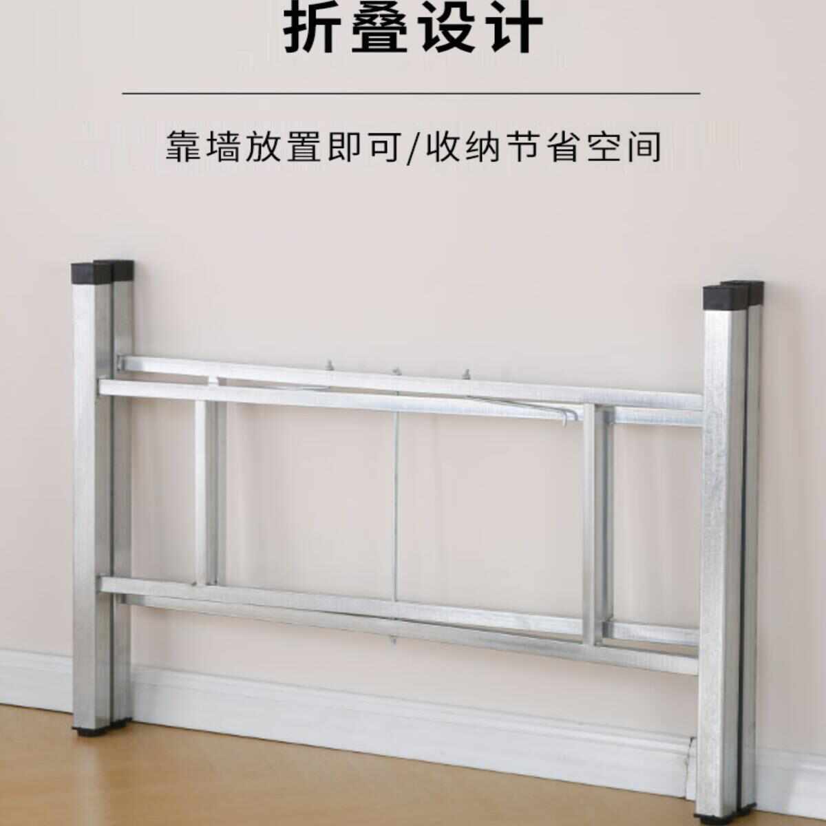 简易大圆桌架可折叠桌腿支架桌脚餐桌架子折叠桌腿桌架加厚桌脚架