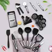 尼龙厨具套24件套装 厂家创意具厨工房具烹饪铲勺夹FWKT1711刨套装