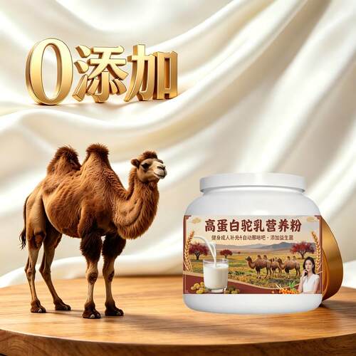 健身补充高蛋白驼乳粉日常冲饮零蔗糖温和营养骆驼营养粉沙漠10