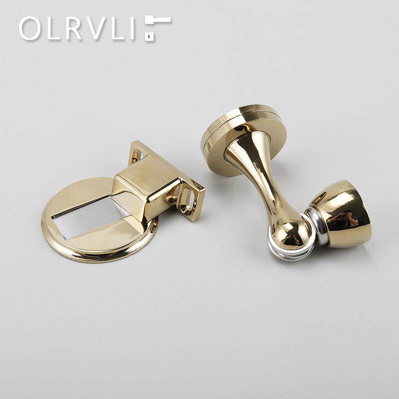 OLRVLI金色简约门吸古铜覆古门吸磁门碰银色地吸金色地碰大吸力