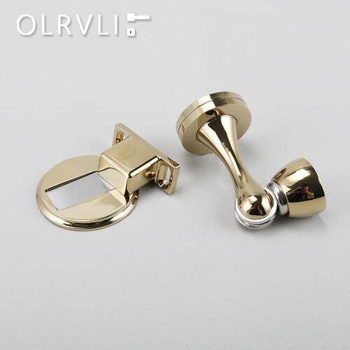 OLRVLI金色简约门吸古铜覆古门吸磁门碰银色地吸金色地碰大吸力