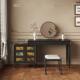 中世纪风格 梳妆台和抽屉柜集成覆古卧室角落可伸缩旋转梳妆台全实