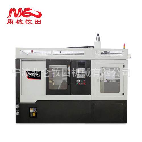 TCK6L数控车床搭配轴桁架机械手精密加工自动化解决方案