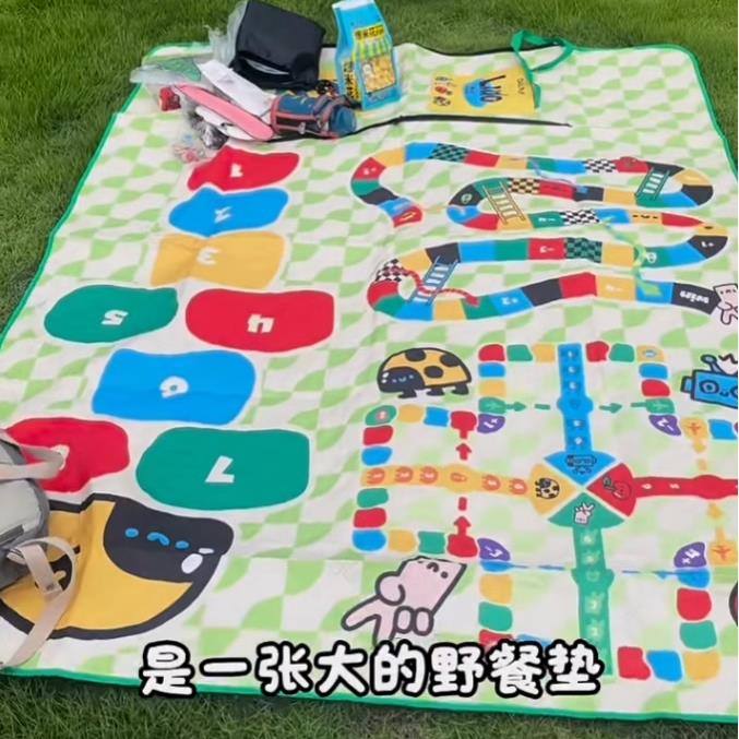 露营系列野餐垫游戏垫户外防潮加厚防水音乐节可携式亲子春郊游地