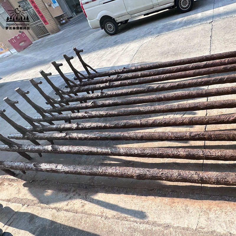 仿纹烤灯杆仿木仿古杆树脂漆客栈漆景区竹庭院民宿温泉面影视城灯