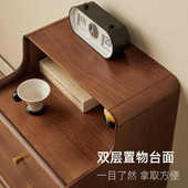 lw0实木卧室床边柜小型床头柜现代家用小柜子储物柜收纳床边置物