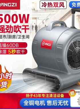 扬子吹地机地面吹干机商用大功率地毯干燥厕所地板强力除湿吹风机