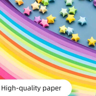 Star Origami Gradient Luminous Lucky Star Paper Five-pointed
