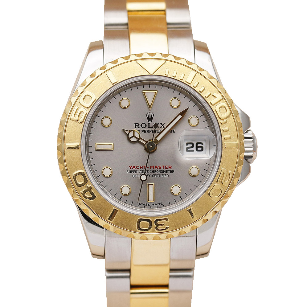 [9.8新]劳力士游艇系列间黄金29mm自动机械女表169623