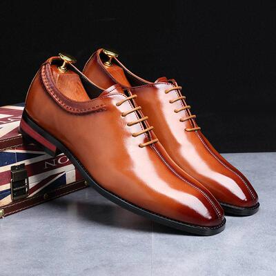 Men Leather Formal Shoes Plus Size 37-48 男士大码商务皮鞋
