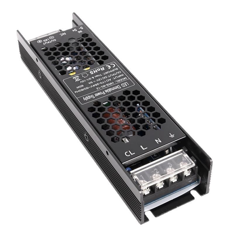可控硅调光电源0-10V调光室内灯带电源12V60W厂家直销质保三年