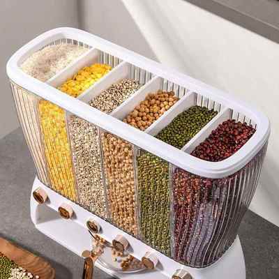 分格杂功米桶多能防家用密粮封防虫18潮大米收纳盒粮食储存罐威东
