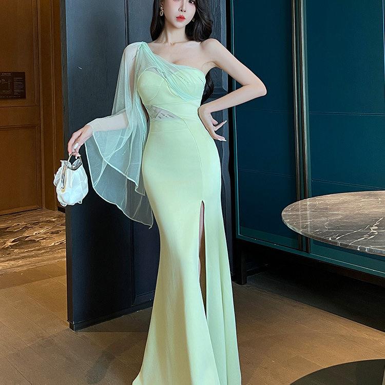 足浴店技师服性感桑拿吊带长裙按摩足疗工衣夜场长款连衣裙工作服