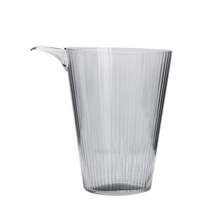 玻璃飞流公道杯日式大号竖纹公杯匀杯分茶器断水利落耐热