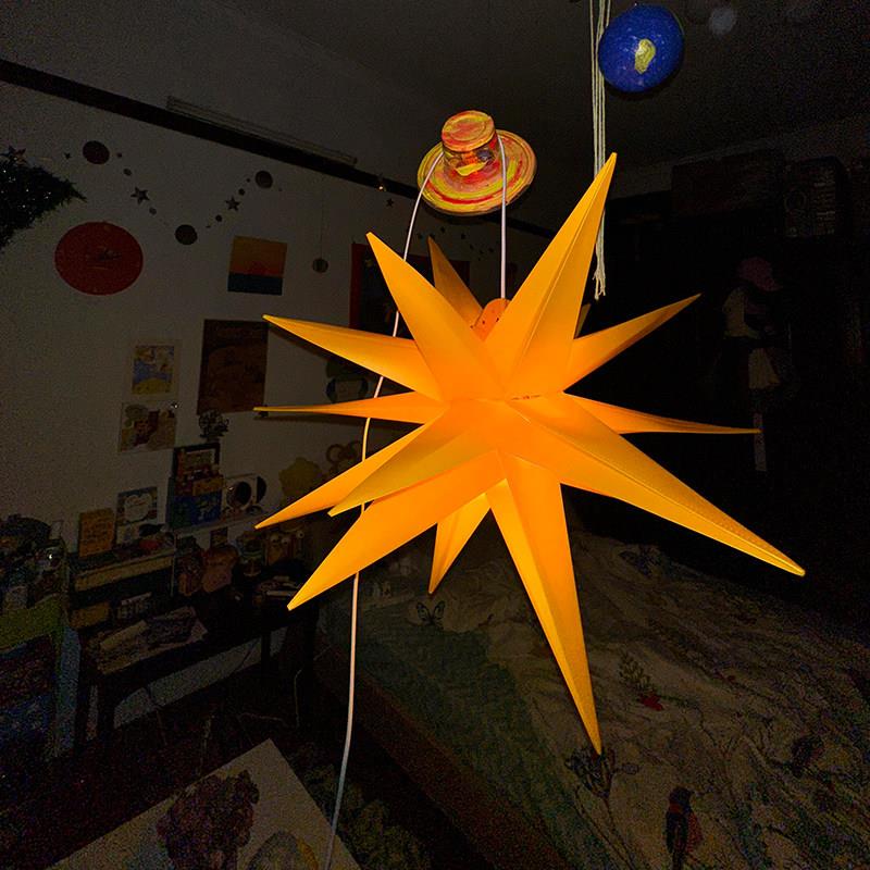 爆炸星夜灯卧室睡眠灯壁挂床头台灯儿童房装修装修好东西环境光
