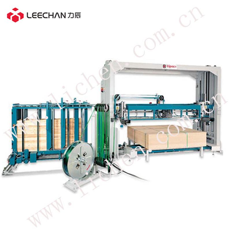 全自动包装流水线缠膜打带捆扎放纸护角搬运封箱多元化定制打包机